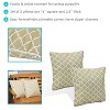 Sunnydaze Indoor/Outdoor Square Accent Decorative Throw Pillows for Patio or Living Room Furniture - 16" - 2pc - image 2 of 4