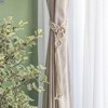 Tree City Boho Cotton Rope with Tassel Tieback Natural Style Curtain Tiebacks set of 4(2 pairs) - 3 of 4