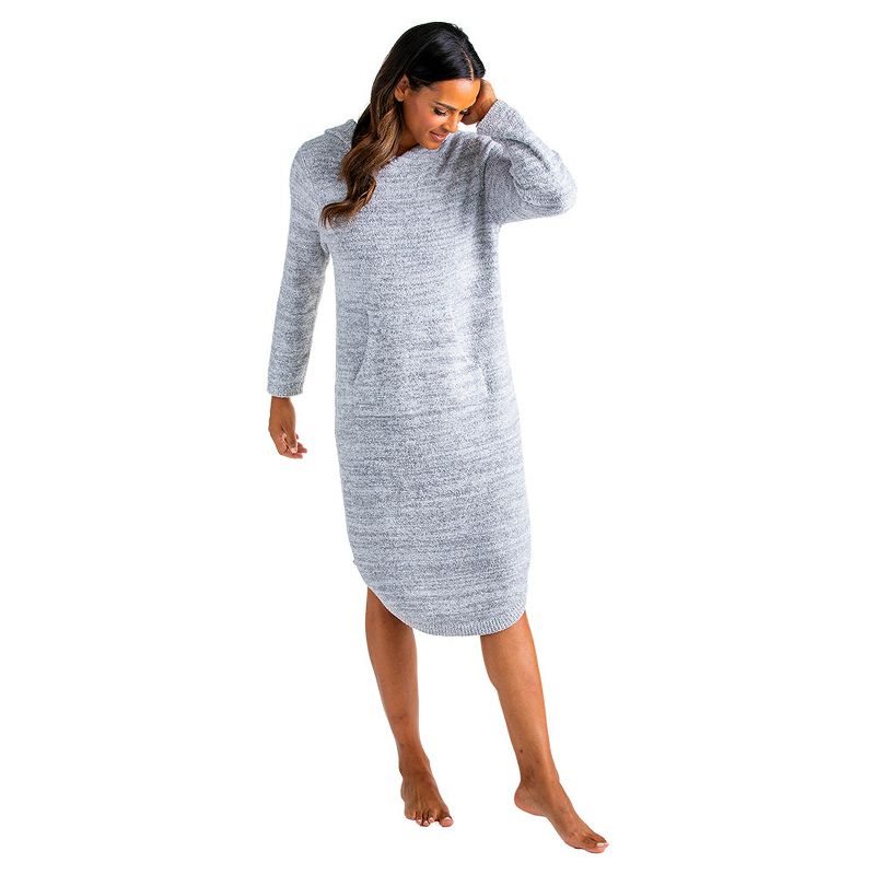 Softies Heathered Marshmallow 42" Hooded Lounger, 3 of 6