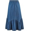 Collections Etc Flounce Hem Denim Skirt - 3 of 4