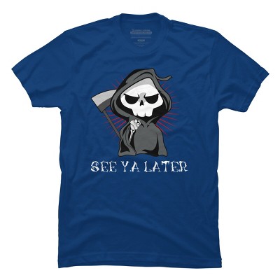 Men's Design By Humans See Ya Later Halloween T Shirt By thebeardstudio T-Shirt