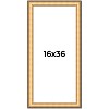 PosterPalooza | Panoramic Traditional Gold Picture Frame - UV Acrylic, Foam Board Backing, Hanging Hardware - 2 of 4