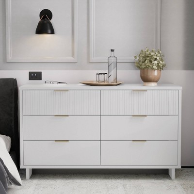 Granville Modern 6 Drawer Double Wide Dresser - Manhattan Comfort