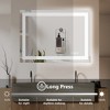 GlasFlength Decorative Wall Mirrors, Versatile Bathroom Mirror, Modern Style, Square, for Entryways, Bathrooms and Living Room, White, 20"*28"*1.2" - 3 of 4