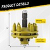 1 3/8" PTO Slip Clutch, 6 Spline Ends PTO Friction Clutch, Slip Clutch, Adjustable Rotary Cutter Slip Clutch for PTO Shaft - 3 of 4