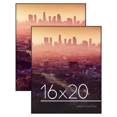 Americanflat Front Loading Picture Frame with shatter-resistant glass - Available in a variety of sizes