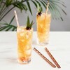 Viski Stainless Cocktail Straws - Reusable Copper Straws - Eco-Friendly Bamboo Finish Metal Drinking Straws  9.5 Inch, Set of 4 - 3 of 4