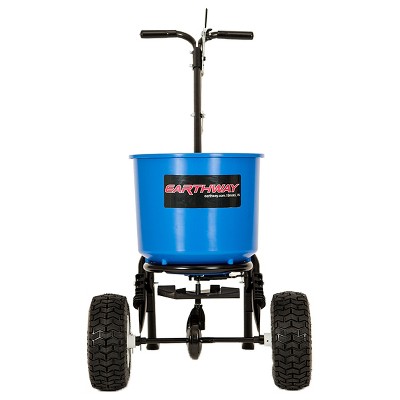 EarthWay Products 2600A-PLUS-BC 40 Lb Capacity Medium Duty Commercial Garden Farm Lawn Automatic Seed Fertilizer Drop Spreader, Blue