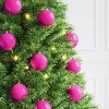 9ct 100mm Christmas Shatterproof Ornament Set Dark Hot Pink - Wondershop™ - 2 of 4