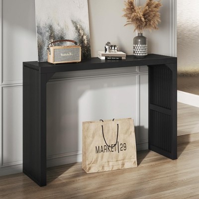 46.22 in.  Rectangle Solid Wood Farmhouse Console Table for Living Room, Hallway, Foyer, Entryway
