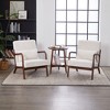 Airsurfer Mid-Century Modern Accent Chair ¨C Upholstered Armchair with Pillow & Solid Wood Frame - 2 of 4