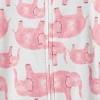 Carter's Just One You® Baby Girls' Elephant Footed Pajama - Pink - image 2 of 3