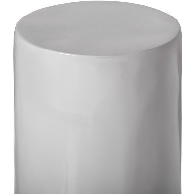 Tall White Fiberglass Cylinder Pedestal Stand