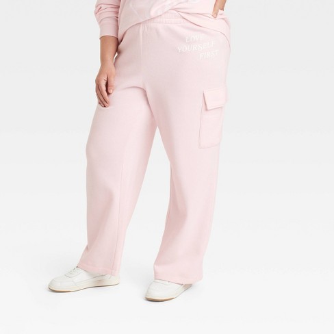 Women's Self Love Club Graphic Pants - Pink 2x : Target