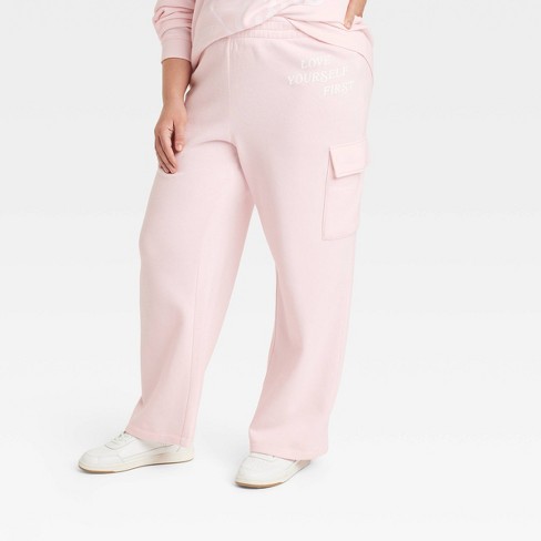 Women's Self Love Club Graphic Pants - Pink 3x : Target