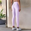 Anna-Kaci Active Women's Overlap V-Waist High-Waisted with Pockets Seamless Yoga Workout Compression Tights - 3 of 4