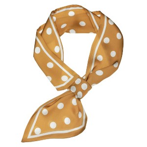 Allegra K Women's Polka Dot Small Skinny Double-Sided Neckerchief Neck Scarves - 1 of 4