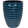 Wooakway 17" Dia Outdoor Indoor Ceramic Planter Pot Decorative Planter with Drainage Hole Patio Flower Pot - 2 of 4