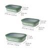 MEPAL 6pc Cirqula Rectangular Shallow Food Storage Set - 3 of 4
