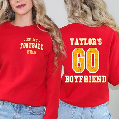 Simply Sage Market Women's Graphic Sweatshirt Taylor's Football Era Front and Back