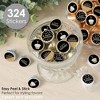 Big Dot of Happiness Adult Happy Birthday - Gold - Birthday Party Small Round Candy Stickers - Party Favor Labels - 324 Count - 2 of 4