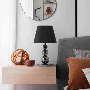 Lalia Home 19.29" Modern and Fashionable Stacked Ball Table Lamp Black - 1 of 4