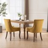 PAGED Dining Chairs Set of 2 Modern Living Room Chair with Wooden Legs, Upholstered Dining Room Chair for Kitchen - 2 of 4