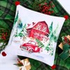 The Lakeside Collection Christmas at the Barn Embroidered Accent Pillows - 2 of 4