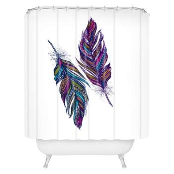 Stephanie Corfee Festival Feathers Shower Curtain - Deny Designs