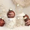 Garvee 25 Pcs Christmas Tree Ornament Balls, 2.4" Clear Shatterproof Christmas Decoration Balls - 2 of 4