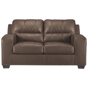 Narzole Loveseat Coffee Brown - Signature Design by Ashley