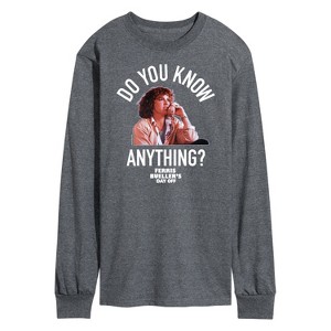 Men's - Ferris Bueller's Day Off - Do You Know Anything Long Sleeve Graphic T-Shirt - 1 of 4