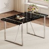 NicBex 55 Inch Rectangle Dining Table,Modern Kitchen Table with MDF Tabletop and Metal Legs for 4 to 6 - 2 of 4