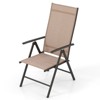 Tangkula 4PCS Patio Folding Dining Chair w/ 7-Level Adjustable High Backrest for Garden - 4 of 4
