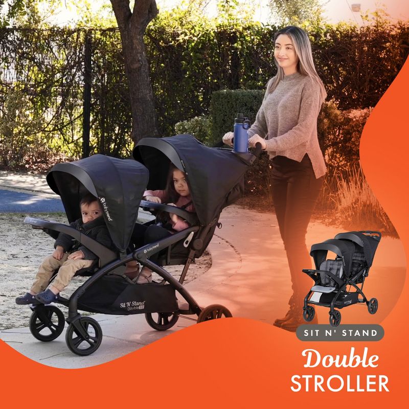 Baby Trend Sit N Stand Double Stroller, 5 of 7