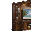Picardy 115" Tv Entertainment Centers Honey Oak - Acme Furniture: Elegant Queen Anne Legs, Beveled Glass Doors, Touch Lighting - 2 of 4