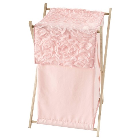 Soho Pink and Brown Sweet Jojo Designs Baby and Kids Clothes Laundry Hamper 