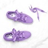 Elerevyo Women's Satin Flat Ribbon Shoelaces Sneakers Canvas Shoestrings 2 Pairs - 4 of 4