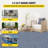VEVOR Gray Marine Carpet 6 ft x 18 ft Boat Carpet Rugs Indoor Outdoor Rugs for Patio Deck Anti-Slide TPR Water-Proof Back Cut,Gray - 3 of 4