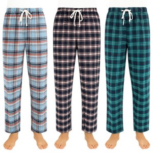 Men's 3 Pack Plaid Flannel Pajama Pants | Cozy, Comfortable & Classic - 1 of 4