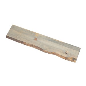RESTORE Riverstone Grey 36 in. Live Edge Wood Shelf (Wood Only) by Pipe Decor - 1 of 4