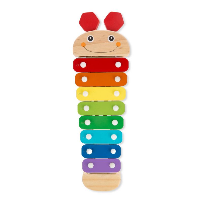 Melissa &#38; Doug Caterpillar Xylophone Musical Toy With Wooden Mallets, 1 of 14