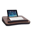 Sofia + Sam All Purpose Memory Foam Lap Desk - Wood Top - Black - image 2 of 4