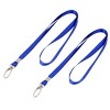 Unique Bargains ID Name Badge Holder Metal Swivel Clip Neck Strap Lanyard Blue 10 Pcs - 3 of 4
