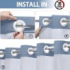 LunaLulinlk No Hook Fabric Shower Curtain with Snap-in Liner - 4 of 4
