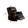 Lyngins Modern Synthetic Leather Recliner Chair with Adjustable Back & Footrest,Armchair Accent Chair for Living Room - 4 of 4