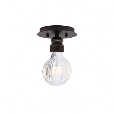Toltec Lighting Edge 1 - Light Flush Mount in  Espresso