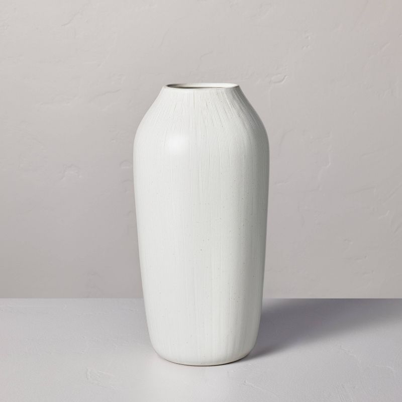 Textured Ceramic Bouquet Vase Cream - Hearth & Hand™ with Magnolia, 1 of 6