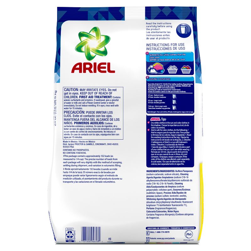 Ariel Powder Laundry Detergent - 211oz, 3 of 11
