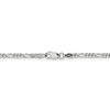 Black Bow Jewelry 2.8mm Sterling Silver, Solid Figaro Chain Necklace - 4 of 4